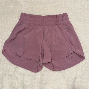 lululemon 3” shorts in MAUVE DUSTY